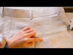 How to sew faux welt pocket neatly