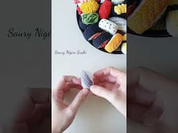 Crochet Saury Nigiri Sushi | Amigurumi Tutorial | SpringDay DIY #crochet #amigurumi #crochetkeychain