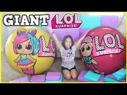 BIRTHDAY MORNING OPENING PRESENTS! ALI'S 8TH BIRTHDAY! GIANT LOL SURPRISE BALL POOPSIE SLIME UNICORN