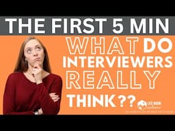 What Interviewers REALLY Think in the First 5 Minutes (And How to Nail Your First Impression!)