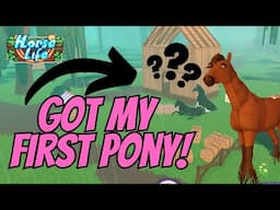 UNLOCKING THE BISORSE, STARTING A RANCH AND CATCHING MY FIRST PONY! HORSE LIFE ROBLOX