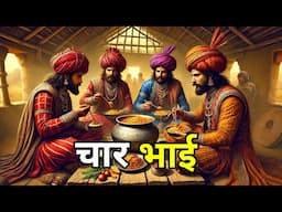 🔴 चार अक्लमन्द भाई । Chaar Akalmand Bhai |  Hindi Moral Story |Kahani | नई कहानियाँ I लोककथा