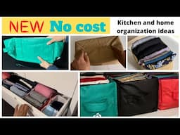 New kitchen and home organization ideas | No cost hacks | DIY kitchen and home organization