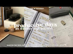 🎧 productive days in high school: studying, coffee, Daiso & how I earn money with my study notes!