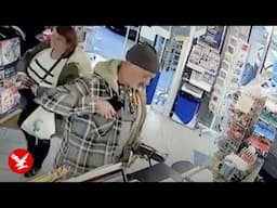 CCTV shows Andrew Searle buying lottery tickets hours before 'violent' death in France