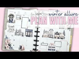 PLAN WITH ME | CLASSIC VERTICAL HAPPY PLANNER | WINTER ALLURE LIVE LOVE POSH