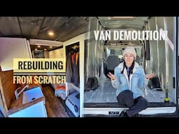 VAN LIFE | REBUILDING A 2019 FORD TRANSIT | DEMOLITION