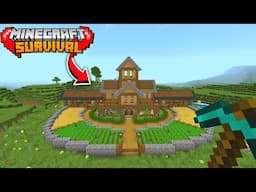 i built the best house in survival Minecraft pe 1.21 🔥