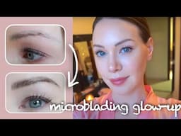 MICROBLADING EYEBROWS before and after, healing process, my experience, was it worth it? A vlog 💁‍♀️