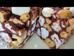 Give an edible gift of homemade Classic ROCKY ROAD CANDY Recipe