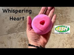 Lush 'Whispering Heart'-Valentines 2025 bath bomb - Tub Demo