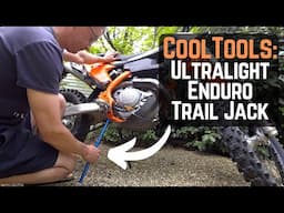 No centre stand? Get this! Ultralight Enduro Trail Jack from Rolling Mavericks