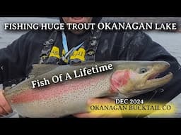 Fishing Okanagan Lake...Giant Rainbow Trout On A Surface Bucktail