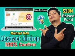 Confirmed Airdrop 100%  - Abstract Mainnet Task Steps Raised $20M Fund 🤑| Step By Step Abs Task 2025