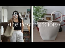 my first bag from The Row! is it worth it? (Medium N/S Park Tote unboxing +what fits inside)