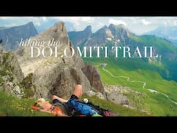 Hiking 100 km through the Dolomites