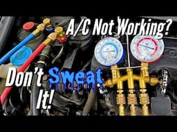 Vehicle AC System Diagnosis for Beginners. A/C System Troubleshooting