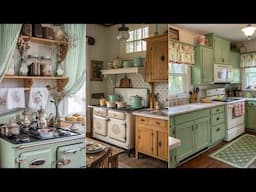 Vintage Kitchen Aesthetic: Shabby Chic Cottage Kitchen Decor Ideas for a Cozy Farmhouse Look🌷🌿