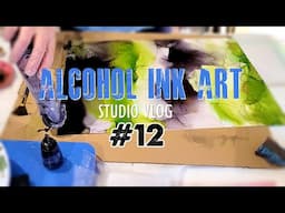 Studio VLOG #12 | Alcohol Ink Art and an Epoxy Resin Cake Stand