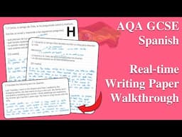 GCSE Spanish Writing Paper Walkthrough: How to get 60/60!