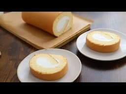 Cách mới làm bánh bông lan cuộn siêu mềm xốp | Fluffy roll cake recipe