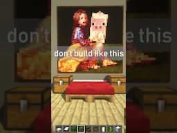 Don't build beds like this in Minecraft #shorts