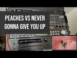 Peaches vs Rick Astley remix with Real 80s/90s Synths #80s80sChallenge