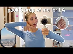 pack & prep w/ me for LA *vacation from boarding school*