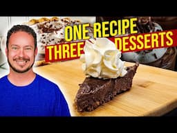 ONE Recipe, THREE Chocolate Healthy Desserts! High Protein!