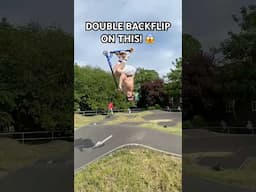 Double backflip on this! 😱🛴 Jordan Clark #shorts #maddgear #shortvideo #sports #tricks #skatepark