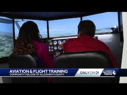 Flight simulator in CCAC aviation program offers hands-on experience