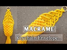 DIY keychain envelope pattern | Macrame Christmas Tree