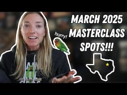 Masterclass Announcement! (MARCH 2025 CLASSES!)