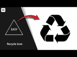 Illustrator Tutorial: How to Draw a Recycle Symbol for Beginner’s