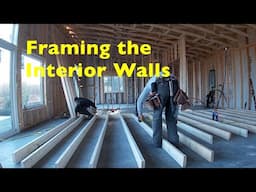 Framing The Interior Walls In a New House