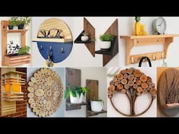 Wall hanging wooden craft pieces ideas to save floor space in your living spaces