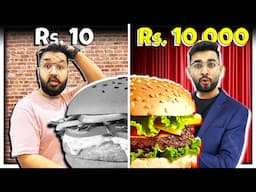 Rs 10 vs Rs 10,000 Cooking Food Challenge 😱