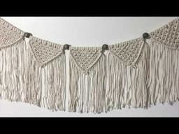 How to Make a Basic Macrame Wall Hanging