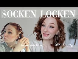 Socken Locken - LOCKEN OHNE HITZE übernacht // Tutorial