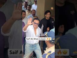 Saif Ali Khan is back from Hospital 🚨🏥❤️‍🩹