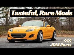 Rare color and tasteful JDM mods make this a unique, stunning NC Miata!