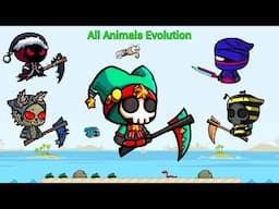 All Animals Evolution And Fighter Xmas Reaper Destroyed Players Bosses (EvoWorld.io)