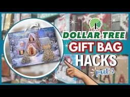 Creative Christmas Decor DIYs Using Dollar Tree Gift Bags – Part 2!