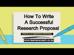 How To Write A Successful Research Proposal