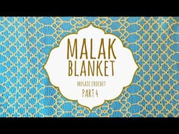 ✨ MALAK BLANKET ✨ PART 4 | Mosaic Crochet | Lanas y Ovillos in English