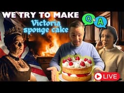 AMERICANS TRY TO MAKE A VICTORIA SPONGE CAKE LIVE Q&A