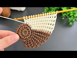 INCREDIBLE😯BEAUTIFUL - You Won't Believe How Easy It Is to Make a Motif Leaf Coaster with Knitting