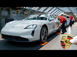 Porsche Assembly line 2025 Producing Porsche Taycan inside German Factory🔩Manufacturing process