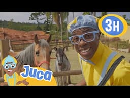 Juca alimenta os animais da fazendinha🐴🐐 | HORA DO JUCA BRASIL! | Vídeos Educativos para Crianças