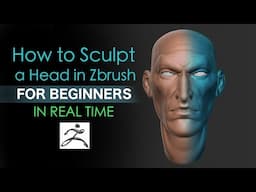 How to Sculpt in Zbrush for Beginners [ REAL TIME Tutorial ]